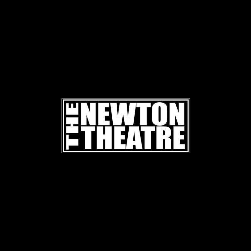 The Newton Theatre logo in white color on black background