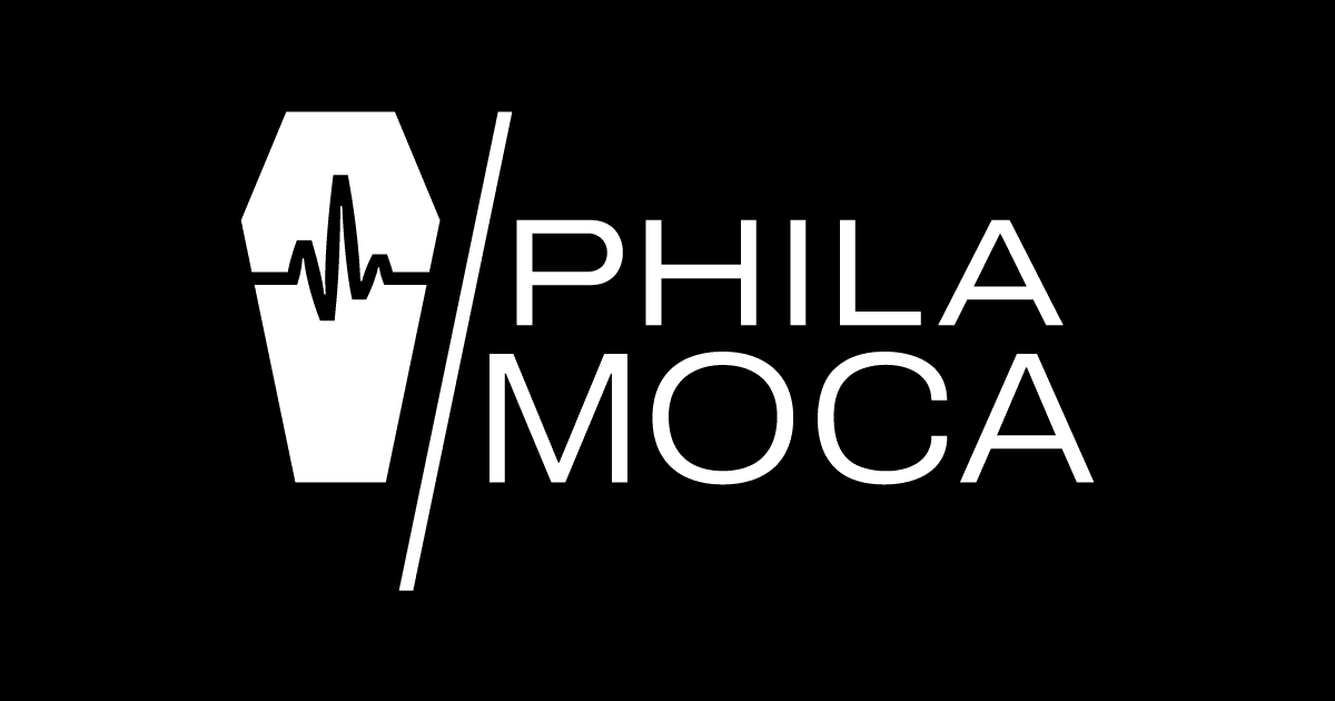 Logo of Philadelphia Museum of Contemporary Art with heartbeat design.